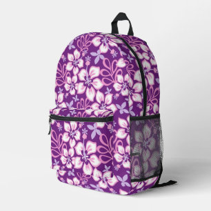 Sac À Dos Imprimé Motif SURF JUNGLE EN PURPLE