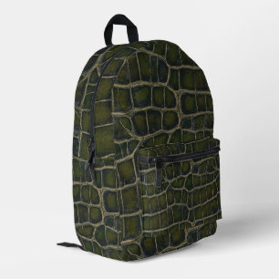 Sac À Dos Imprimé Motif texturé crocodile premium