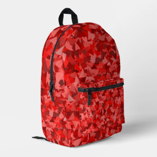 Sac À Dos Imprimé Motif Triangle Rouge