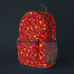 Sac À Dos Imprimé Motif Trombone Music Notes<br><div class="desc">Trombones et notes de musique blanche contre un arrière - plan rouge est un design amusant pour les musiciens, les auteurs de chansons, les enseignants et les étudiants dans le concert d'orchestre, le jazz et le groupe de marche.</div>