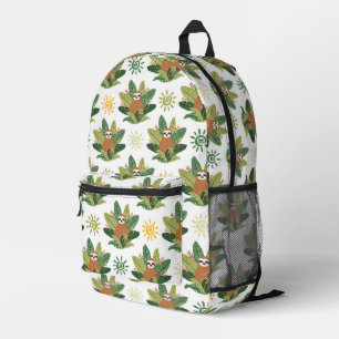 Sac À Dos Imprimé Motif Tropical Sloth