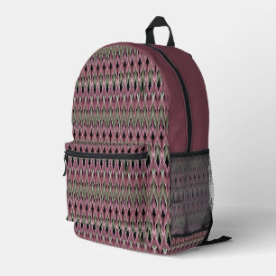 Sac À Dos Imprimé Motif vague mode multicolore rétro