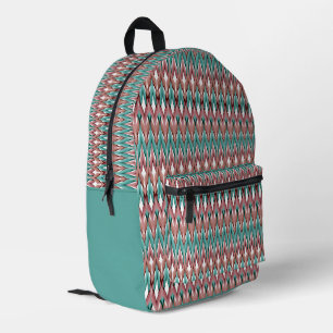 Sac À Dos Imprimé Motif vague mode multicolore rétro
