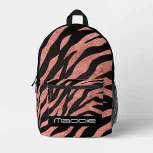 Sac à dos imprimé motif zèbre scintillant