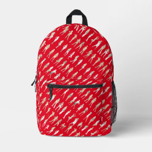 Sac À Dos Imprimé Motifs de filles en silhouette de mode mignonne