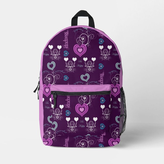 Sac À Dos Imprimé Motifs du Coeur mignon (Recto)
