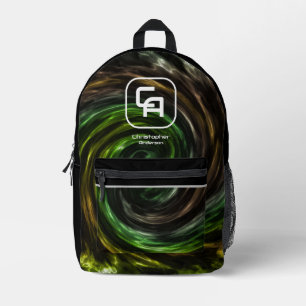 Sac À Dos Imprimé Multicolore à fumée tordue
