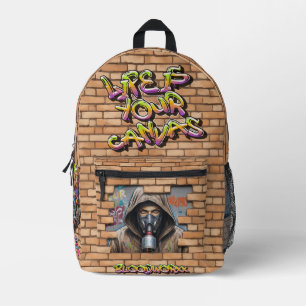 Sac À Dos Imprimé Mur Graffiti