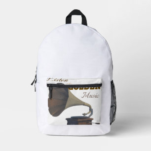 Sac À Dos Imprimé Musique dorée