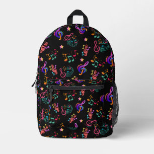 Sac À Dos Imprimé Musique en couleur