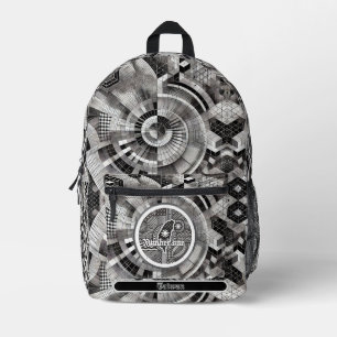 Sac À Dos Imprimé Nanomètre Chip Plaid Géométrique Taiwan Monogramme