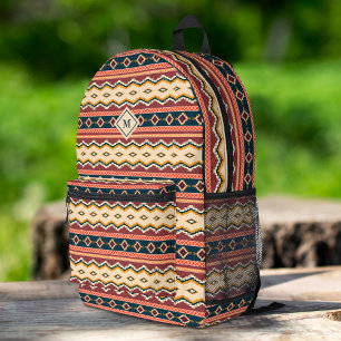 Sac À Dos Imprimé Native American Boho Culture Tribal géométrique
