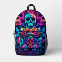Neon Bright Color Skulty Novelty