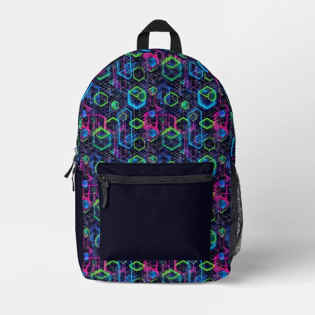 Sac À Dos Imprimé Neon Halos Combi (Recto)