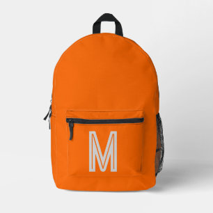 Sac À Dos Imprimé néon orange - monogramme gras