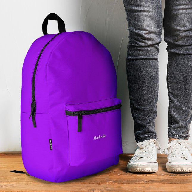 Sac À Dos Imprimé Neon Purple Moderne Design (Neon Purple Modern Stylish Printed Backpack
)