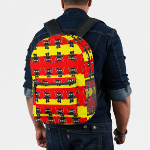 Sac À Dos Imprimé Ninjas en colère