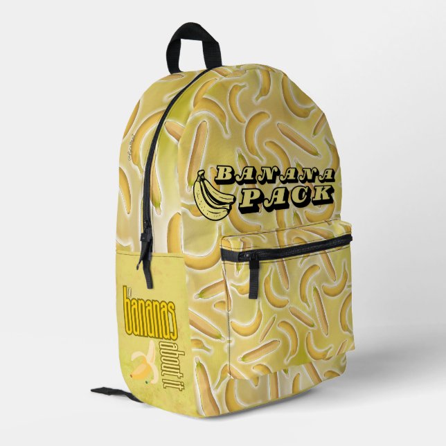 Sac À Dos Imprimé No Bananas About It Banana BackPack (Coin arrière gauche)