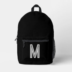 Sac À Dos Imprimé Noir&blanc - monogramme gras