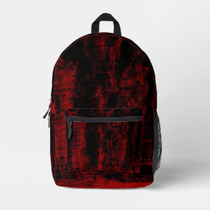Sac À Dos Imprimé Noir et rouge