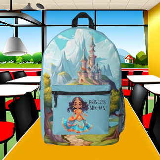 Sac À Dos Imprimé Nom d'ajout de la mignonne Princesse