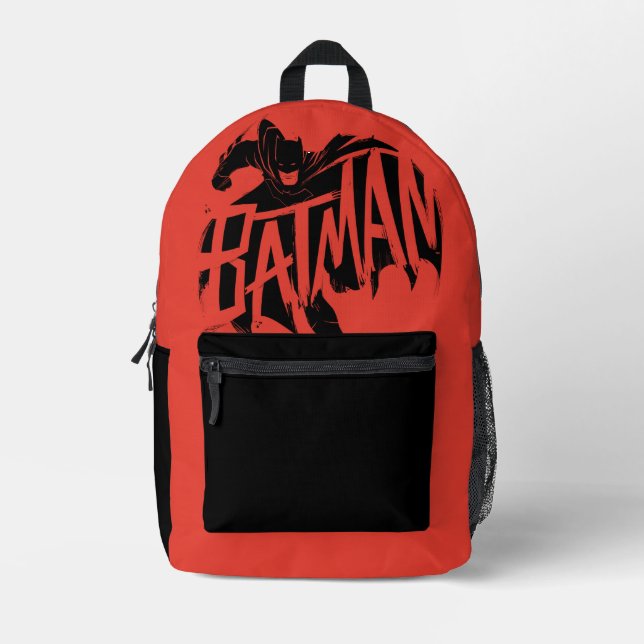 Sac À Dos Imprimé Nom de la brosse encre Batman (Recto)