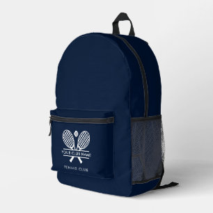 Sac À Dos Imprimé Nom du club Tennis Team Navy Blue Swag Custom