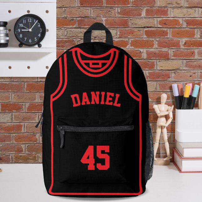 Sac À Dos Imprimé Nom et numéro de joueur de basket-ball cool person (Créateur téléchargé)