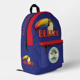 Sac À Dos Imprimé Nom personnalisé Belize