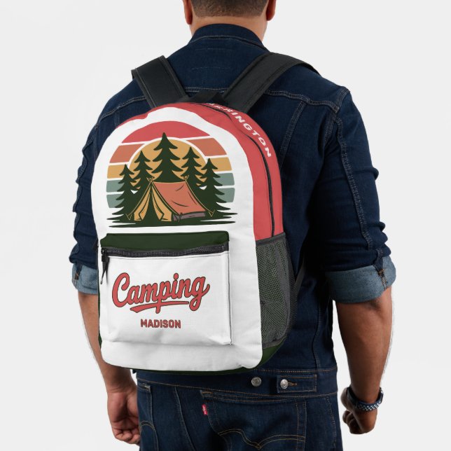 Sac À Dos Imprimé Nom personnalisé Camping (Insitu (Modèle))