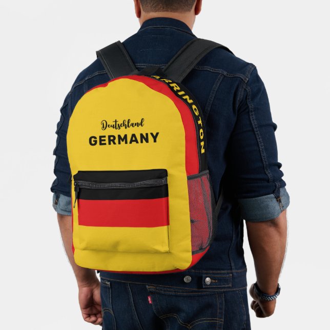 Sac À Dos Imprimé Nom personnalisé Deutschland Allemagne (Insitu (Modèle))