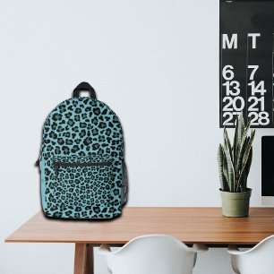 Sac À Dos Imprimé Nom personnalisé Empreinte de léopard tendance