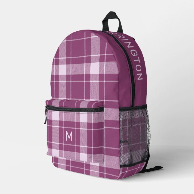 Sac À Dos Imprimé Nom personnalisé et Motif initial (Coin arrière droit)