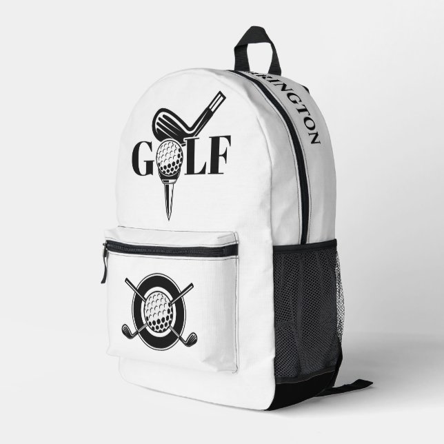 Sac À Dos Imprimé Nom personnalisé Golf (Coin arrière droit)