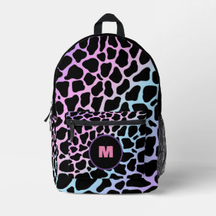 Sac À Dos Imprimé Nom personnalisé Impression d'animaux multicolore