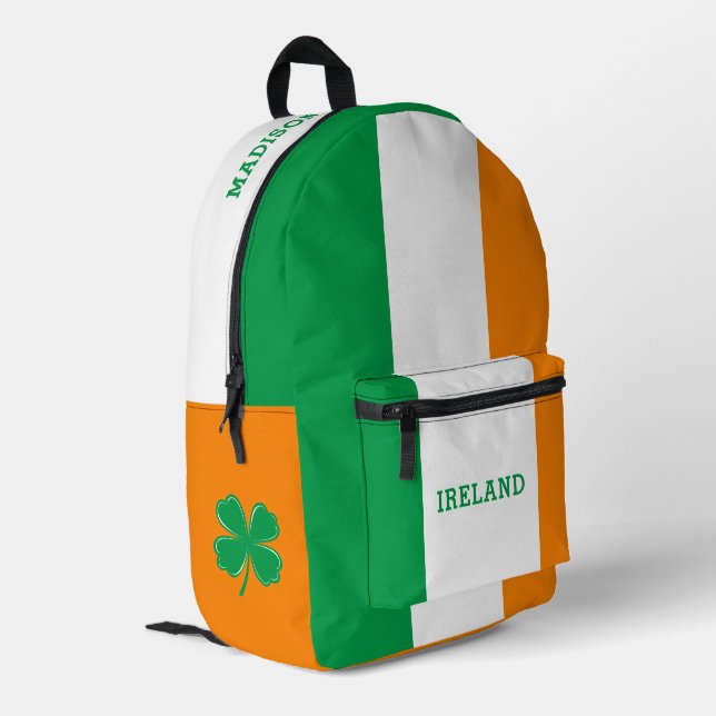 Sac À Dos Imprimé Nom personnalisé Irlande (Coin arrière gauche)