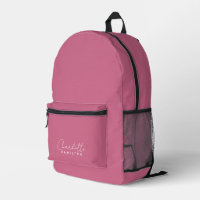 Nom personnalisé moderne tons rose