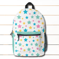Nom personnalisé Motif moderne Star Pink Mint