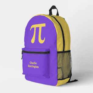 Sac À Dos Imprimé Nom personnalisé Pi