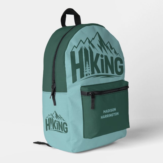 Sac À Dos Imprimé Nom personnalisé Randonnée (Coin arrière gauche)