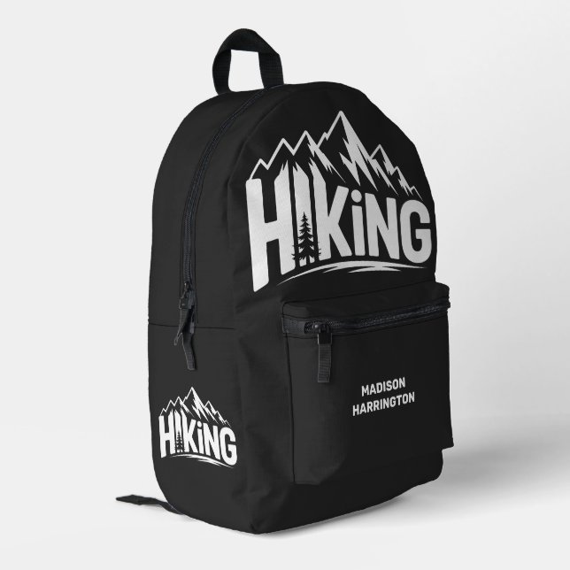 Sac À Dos Imprimé Nom personnalisé Randonnée (Coin arrière gauche)