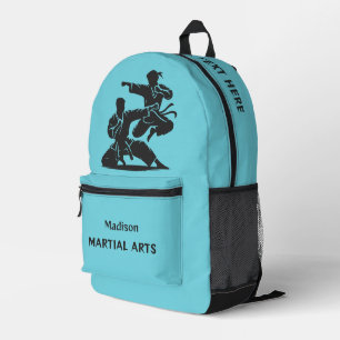 Sac À Dos Imprimé Nom personnalisé, Texte & Couleur Arts Martiaux