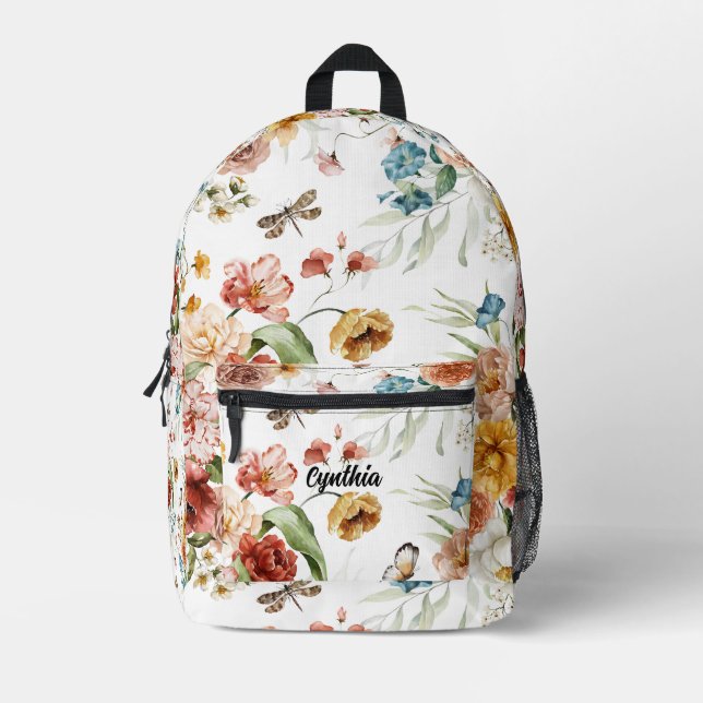 Sac À Dos Imprimé Nom sur l'aquarelle de l'art néerlandais (Recto)