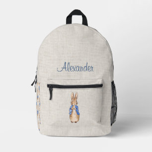 Sac À Dos Imprimé Noms personnalisés lapin classique veste bleue