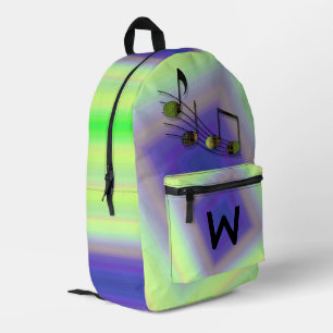 Sac À Dos Imprimé Notes de Dubstep