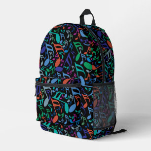 Sac À Dos Imprimé Notes de musique colorée