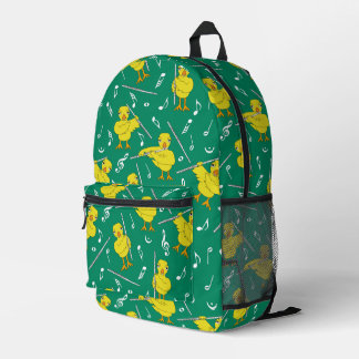 Sac À Dos Imprimé Notes de musique Flute Chick