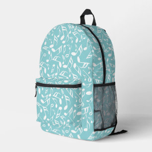 Sac À Dos Imprimé Notes musicales Aqua