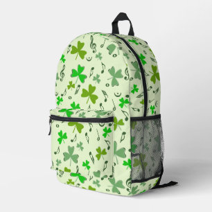 Sac À Dos Imprimé Notes musicales shamrocks