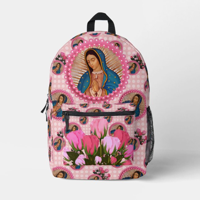 Sac À Dos Imprimé Notre-Dame de Guadalupe Vierge Marie (Recto)